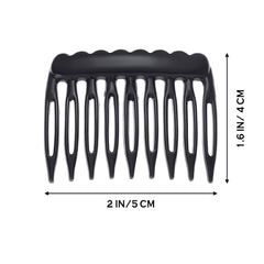EBOOT small hair combs in clear help discreetly secure delicate updos.