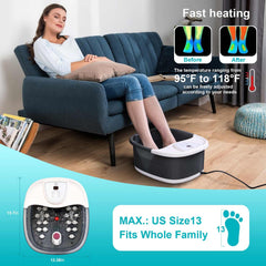 ECARBME Foot Spa 22 Rollers: targeted massage to rejuvenate tired arches.