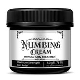 Echoes of the Spring numbing cream jar with 4% lidocaine for temporary skin comfort.