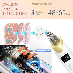 Echtur 2025 Pore Vacuum suction heads demonstrate versatility for different skin needs.