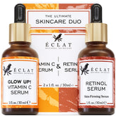 Eclat Skincare Vitamin C serum bottle for brighter-looking skin and antioxidant support.