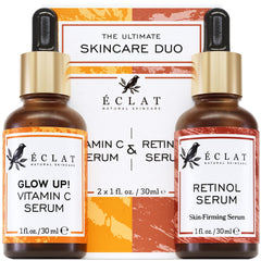 Eclat Skincare Vitamin C serum bottle for brighter-looking skin and antioxidant support.