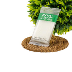 Eco amenities bar soap cruelty-free biodegradable wraps highlight eco-friendly hotel amenities