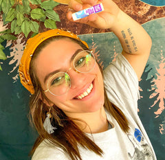 Eco Lips Bee Free label closeup confirms vegan, fragrance-free formula