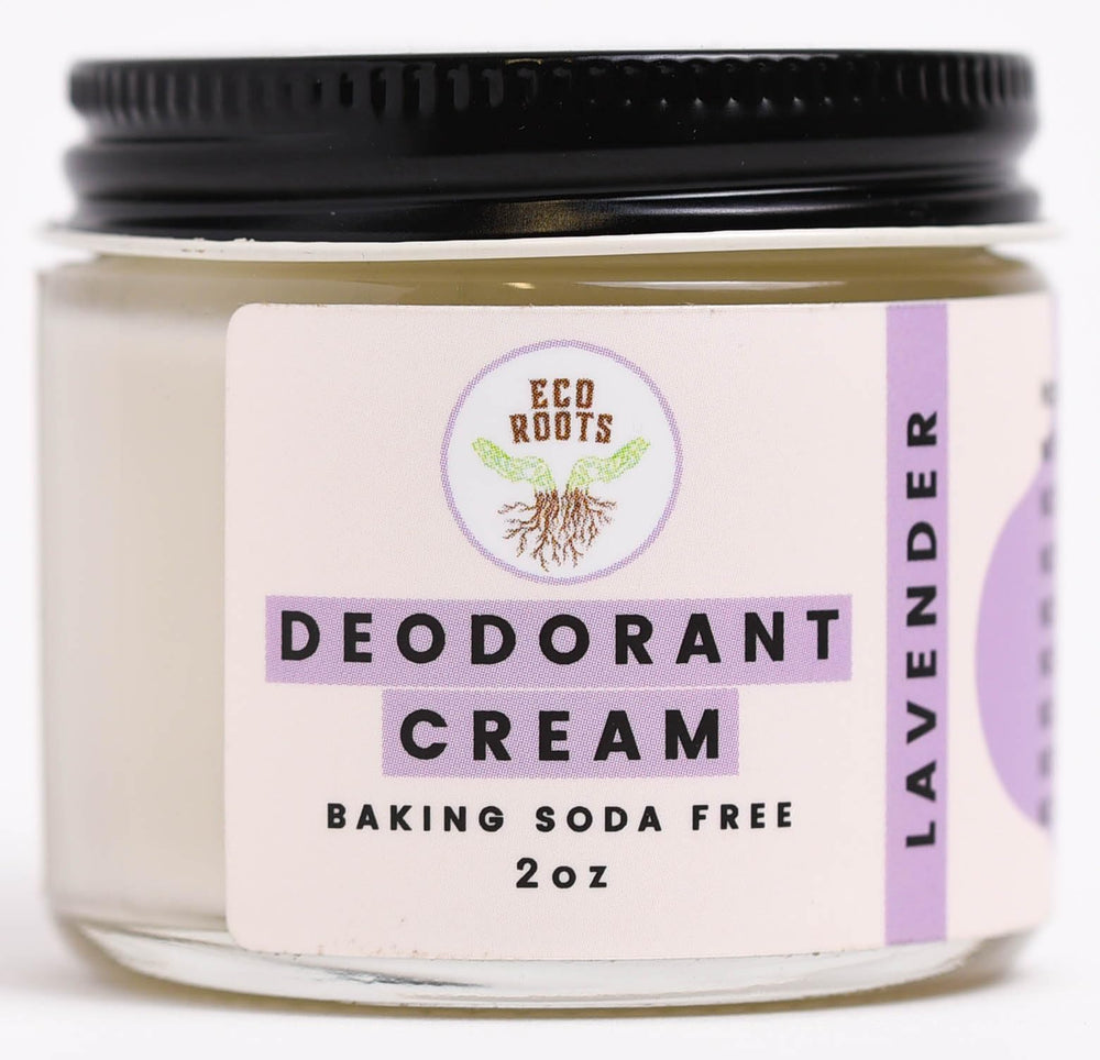 ECO ROOTS natural deodorant cream lavender-scent for all-day underarm freshness
