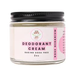 ECO ROOTS natural deodorant rose-geranium tube aluminum-free protection for sensitive skin.