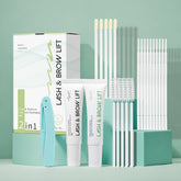 ECOFAN Lash Lift Kit application step shows easy lash prep for salon-like results at home.