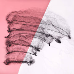 Ecojunmi invisible hair net closeup mesh demonstrates 10mm mesh for secure wear.