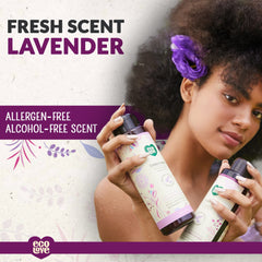 ecolove conditioner closeup highlights organic blueberry and grape extracts for nourishment.