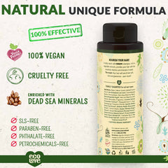 ecoLove ingredients organic cucumber extract close-up emphasizing nourishing, refreshing scalp care