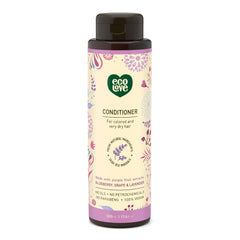 ecolove purple-collection conditioner bottle with lavender scent for hydrating dry hair.