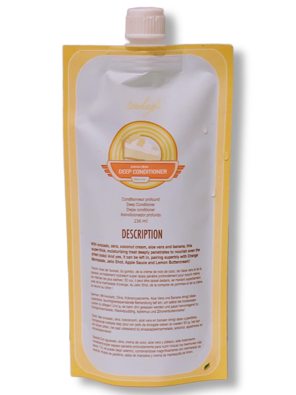 Ecoslay Banana Cream Deep Conditioner bottle for silky, manageable curls