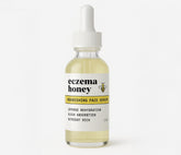 ECZEMA HONEY Nourishing Face Serum bottle pour for lightweight hydration on eczema-prone skin.