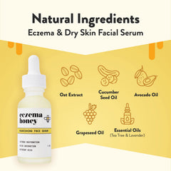ECZEMA HONEY serum texture swirl shows quick absorption without clogging pores.