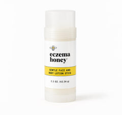 ECZEMA HONEY Gentle Lotion Stick outer packaging signals quick relief for extremely dry skin.