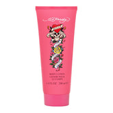 Ed Hardy Christian Audigier body lotion bottle shows 6.8 oz size for daily moisturization.