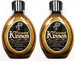 ED HARDY Coconut Kisses bottle closeup showing hydrating formula for radiant skin
