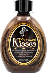 ED HARDY Coconut Kisses Golden Tanning Lotion showcases tropical hydration for a dark, even tan.