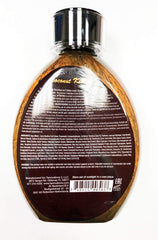 ED HARDY Coconut Kisses two-bottles display, emphasizing deep tanning and tattoo fade protection