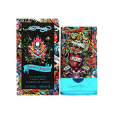 ED HARDY Hearts & Daggers bottle front view highlighting bold masculine fragrance notes for everyday wear.