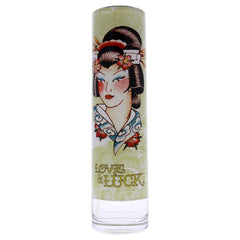 ED HARDY Love & Luck perfume close-up bottle for all-day fragrance mood.