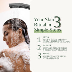 EDENIKA BOTANICALS fresh-lather delivers a rich foam for hydrated skin.
