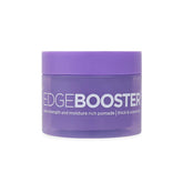 Edge Booster Style Factor pomade applied by hands for strong, flexible hold on thick hair.