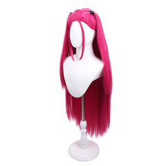 Edivd Kids Hot Pink Wig vibrant color creates standout look for costumes.