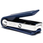 EDJY fingernail cutter angled view shows precise alignment for clean, controlled trims.