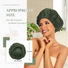 Edoneery waterproof polyester material protects hair from water, steam, and splashes.