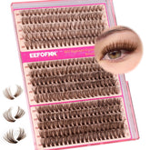 Eefofnn brown lash clusters 300pcs for natural daily lashes.