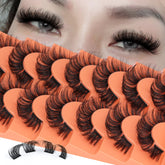 Eefofnn full cluster lashes natural look clusters for everyday wear.