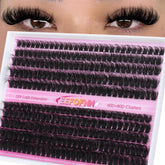 Eefofnn lash clusters full set shows 60D and 80D curls for dramatic depth and fuller eyes