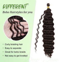 EERYA boho box braids with crochet hair 18-inch versatile look