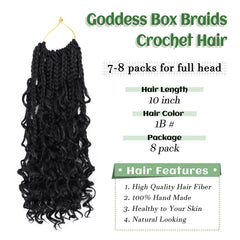 EERYA Goddess Box Braids pre-looped design eases installation.