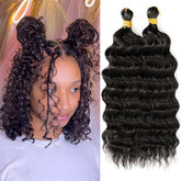 EERYA long curly braiding hair kids 12 inch protective styling.
