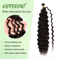 EERYA long curly crochet hair 18 inch for versatile boho to glam looks