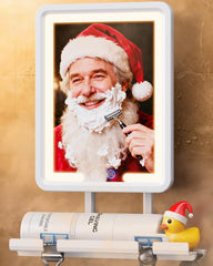 eeuuty heated shower mirror anti fog setup on bathroom wall for clear morning grooming