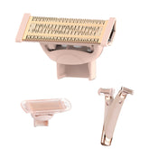 Efsanony flawless nu-razor rose-gold replacement head closeup for smooth skin.