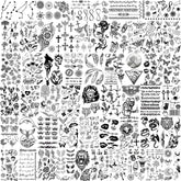 EGMBGM butterfly tattoo sheets for kids and adults offer playful body art ideas.