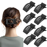 Ehaler 8-pack French flat hair clips—strong grip for all hair types, all-day hold.