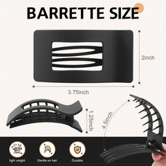 Ehaler large matte clips, minimalist design, suitable for both thick and thin hair.