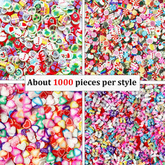EHOPE slices pentagram-cake pattern add playful party-ready nails.