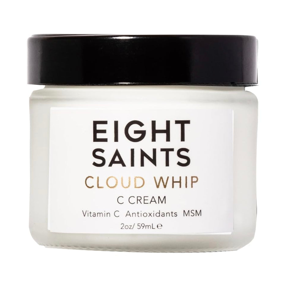 Eight Saints Cloud Whip jar closeup highlighting rich hydration for daily skin care.