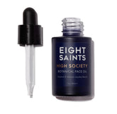 Eight Saints High Society Oil bottle highlights luxurious lightweight hydration for all skin types.