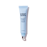 Eight Saints Light Show Eye Gel tube close-up, cooling action reduces under-eye puffiness.
