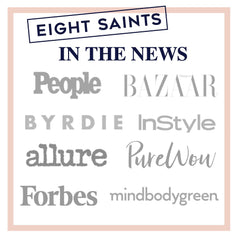 Eight Saints Lip Trick Vanilla application scene promotes daily lip care.