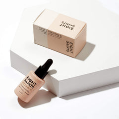 Eight Saints Vitamin C Serum texture closeup reveals a lightweight, fast-absorbing serum.