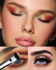 EIGSHOW eyeshadow-smudge brush side view showcases curved precision.