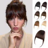 EINAEY clip-in bangs close-up shows 100% real hair and natural texture